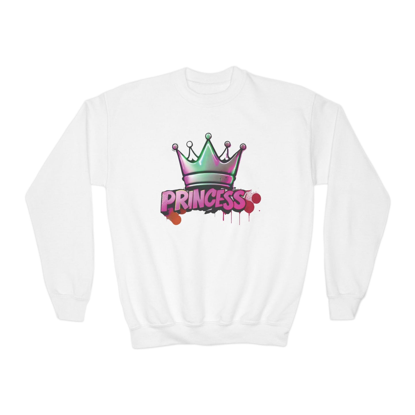 "PRINCESS" Street Style Graffiti Crewneck Sweatshirt