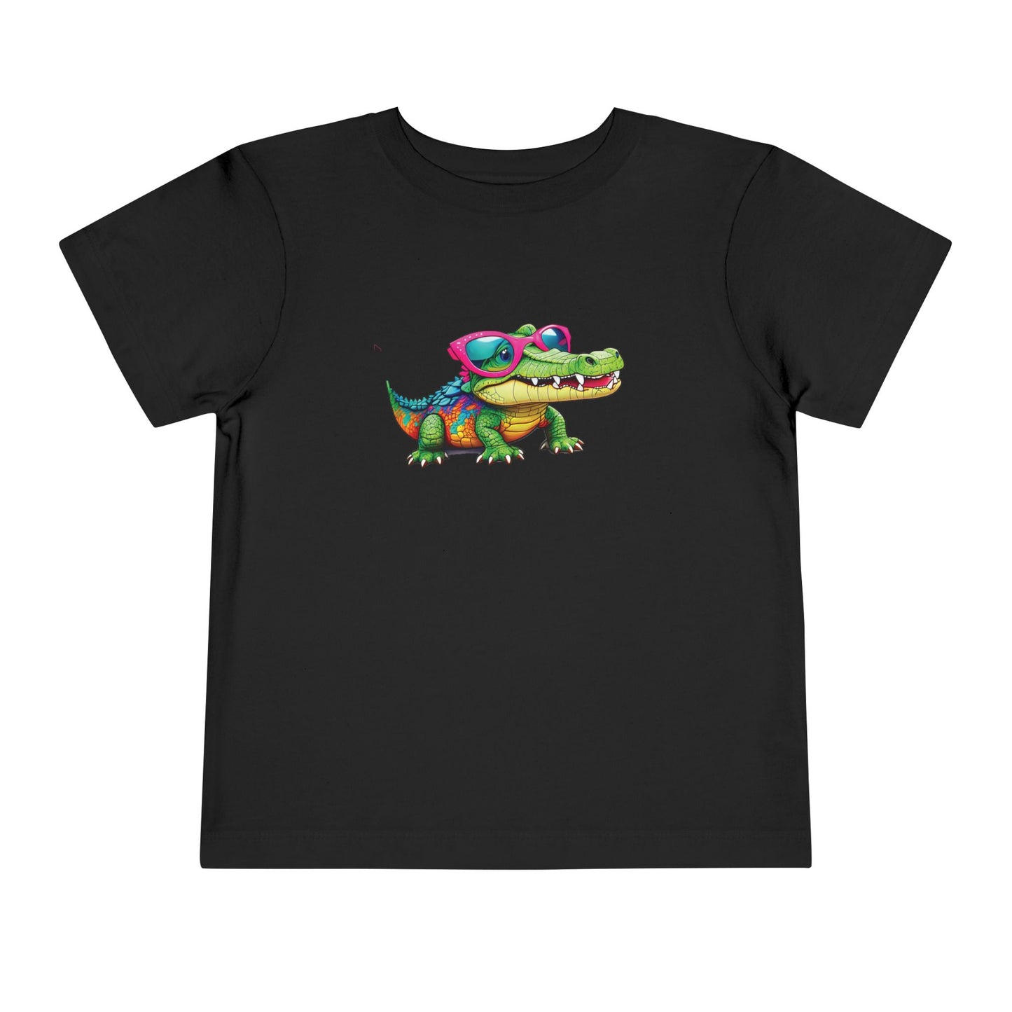 Cute Crocodile Toddler Short Sleeve Tee