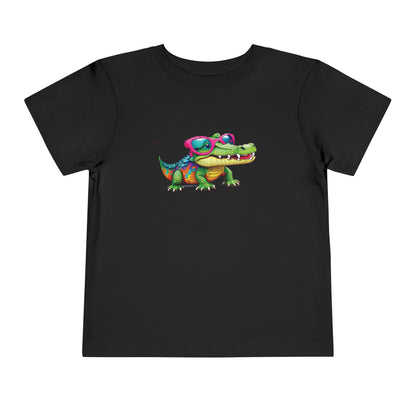 Cute Crocodile Toddler Short Sleeve Tee