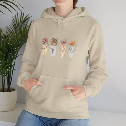 Floral Hooded Sweatshirt - Winter Collection Gift