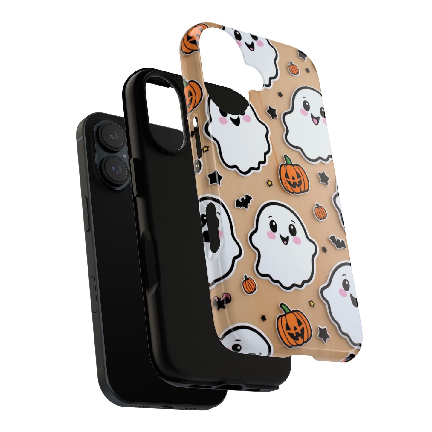 Phone Cases - Cute Ghost Pattern - Halloween Gift for iPhone 16, Samsung, Google Pixel