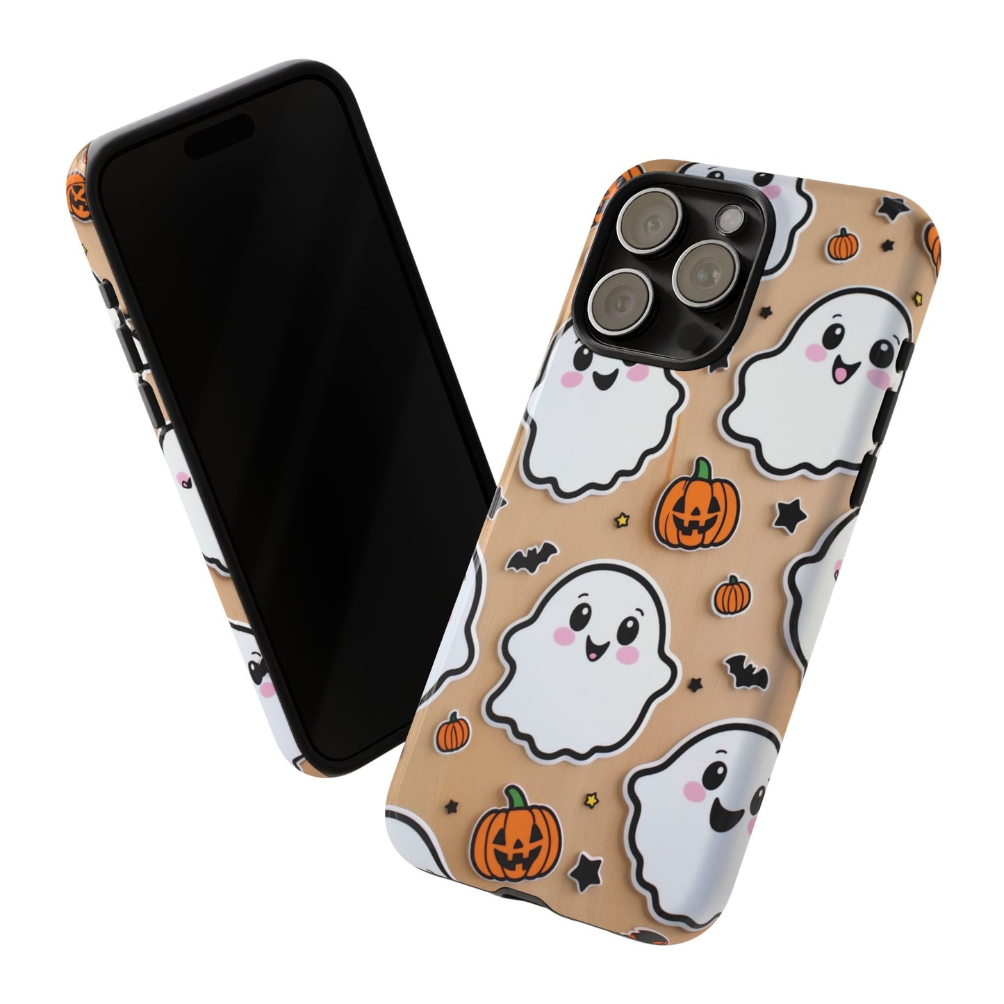 Phone Cases - Cute Ghost Pattern - Halloween Gift for iPhone 16, Samsung, Google Pixel