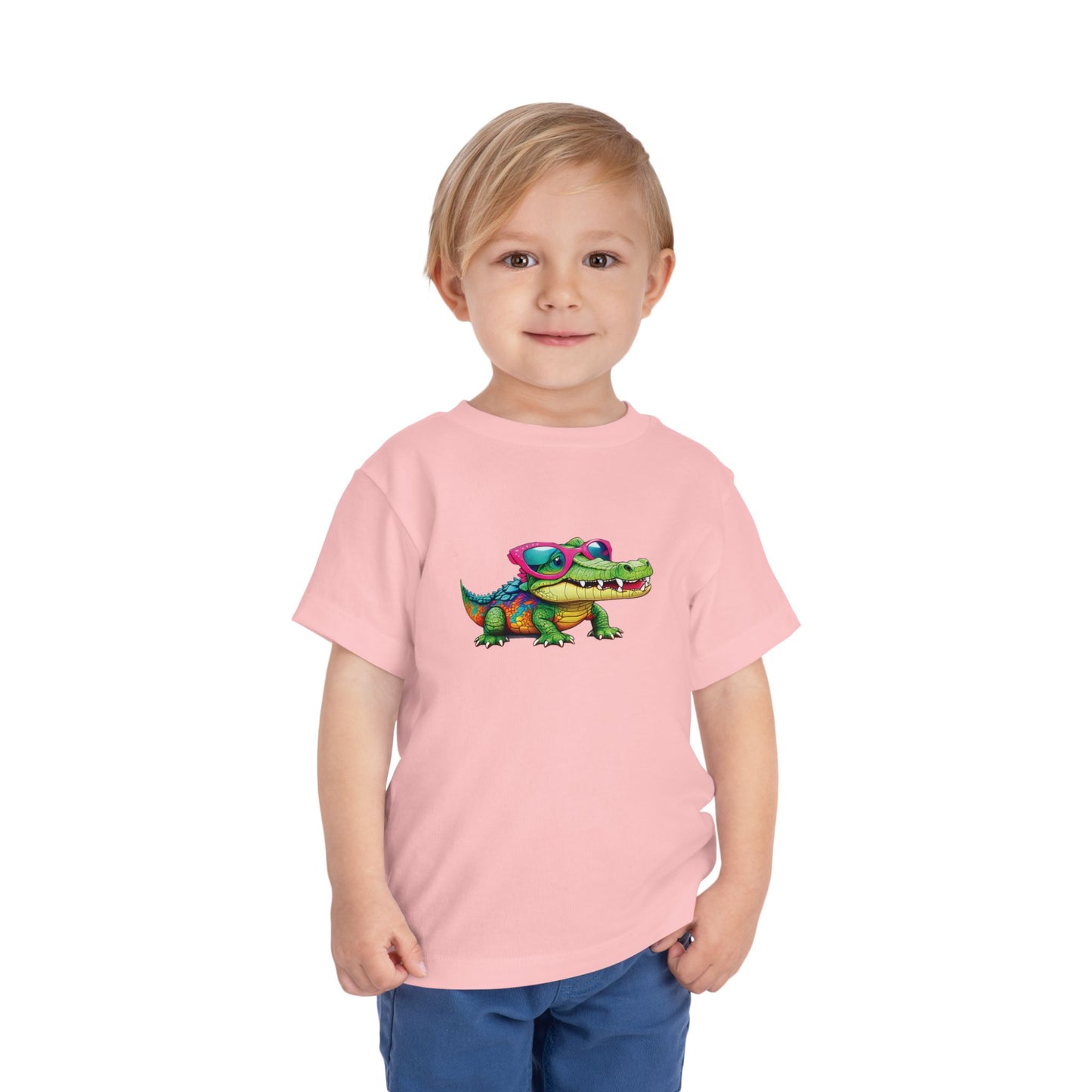 Cute Crocodile Toddler Short Sleeve Tee