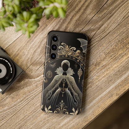 Phone Cases - Halloween Black Beauty Golden Design Luxury Trendy Gift