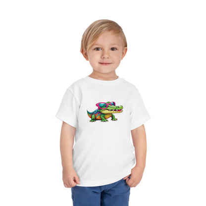 Cute Crocodile Toddler Short Sleeve Tee