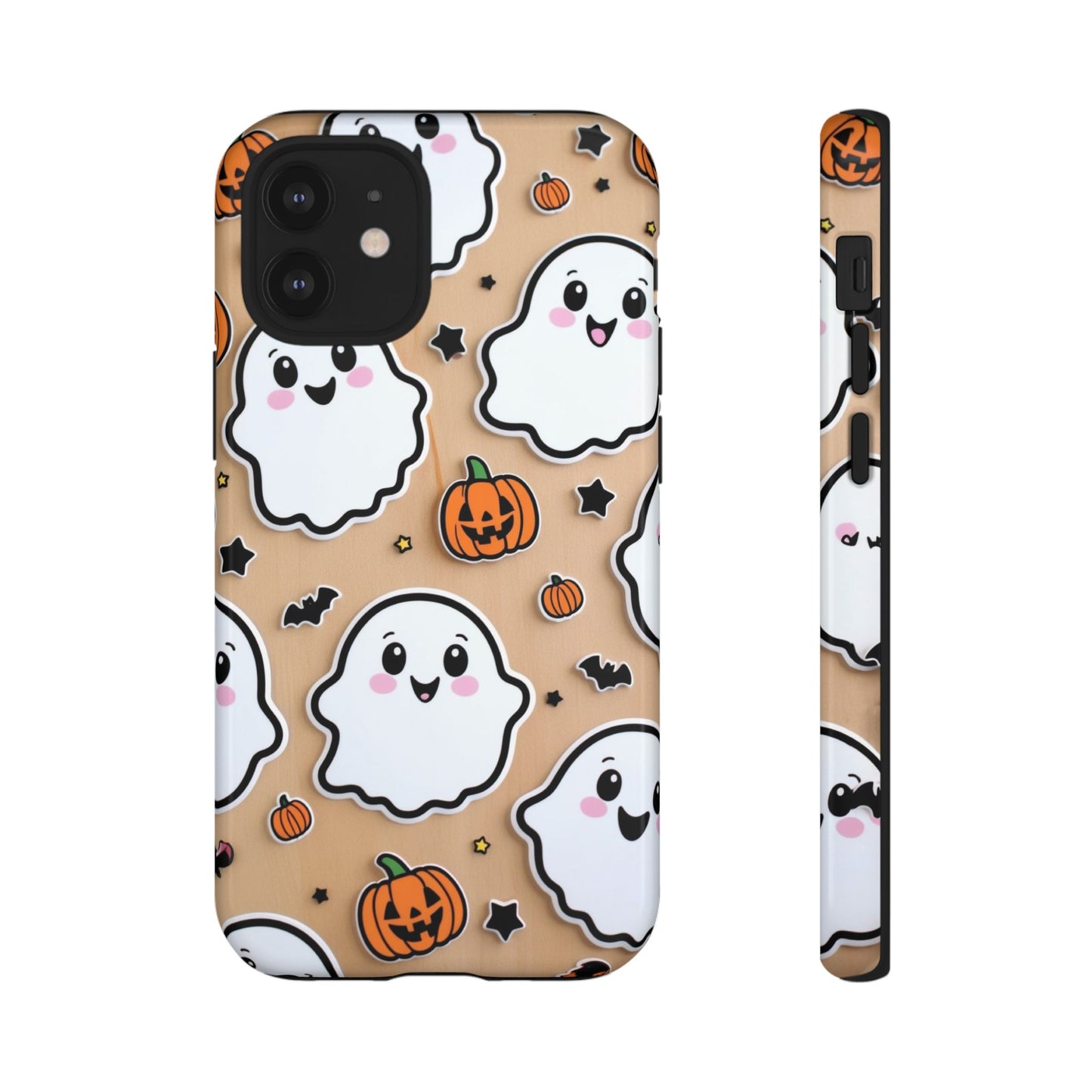 Phone Cases - Cute Ghost Pattern - Halloween Gift for iPhone 16, Samsung, Google Pixel