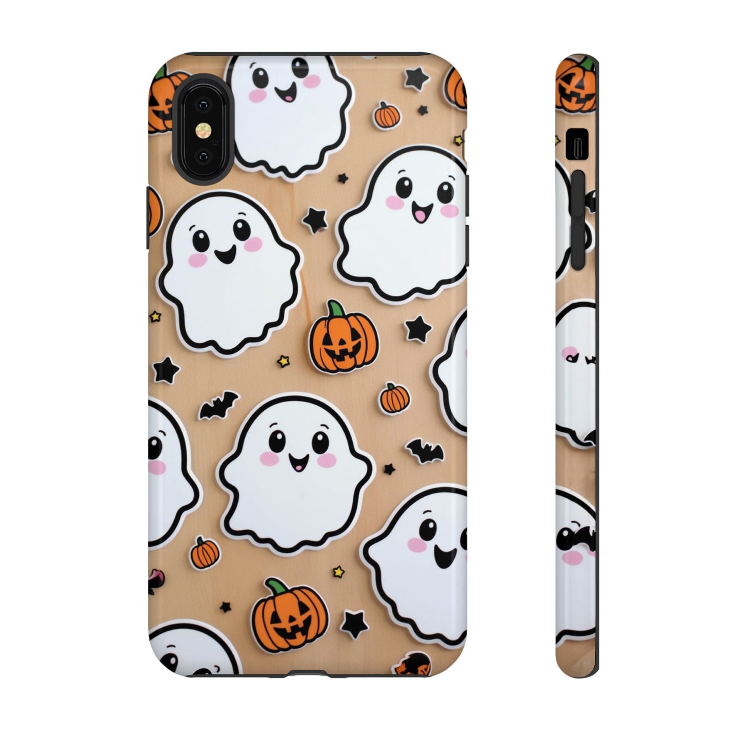 Phone Cases - Cute Ghost Pattern - Halloween Gift for iPhone 16, Samsung, Google Pixel