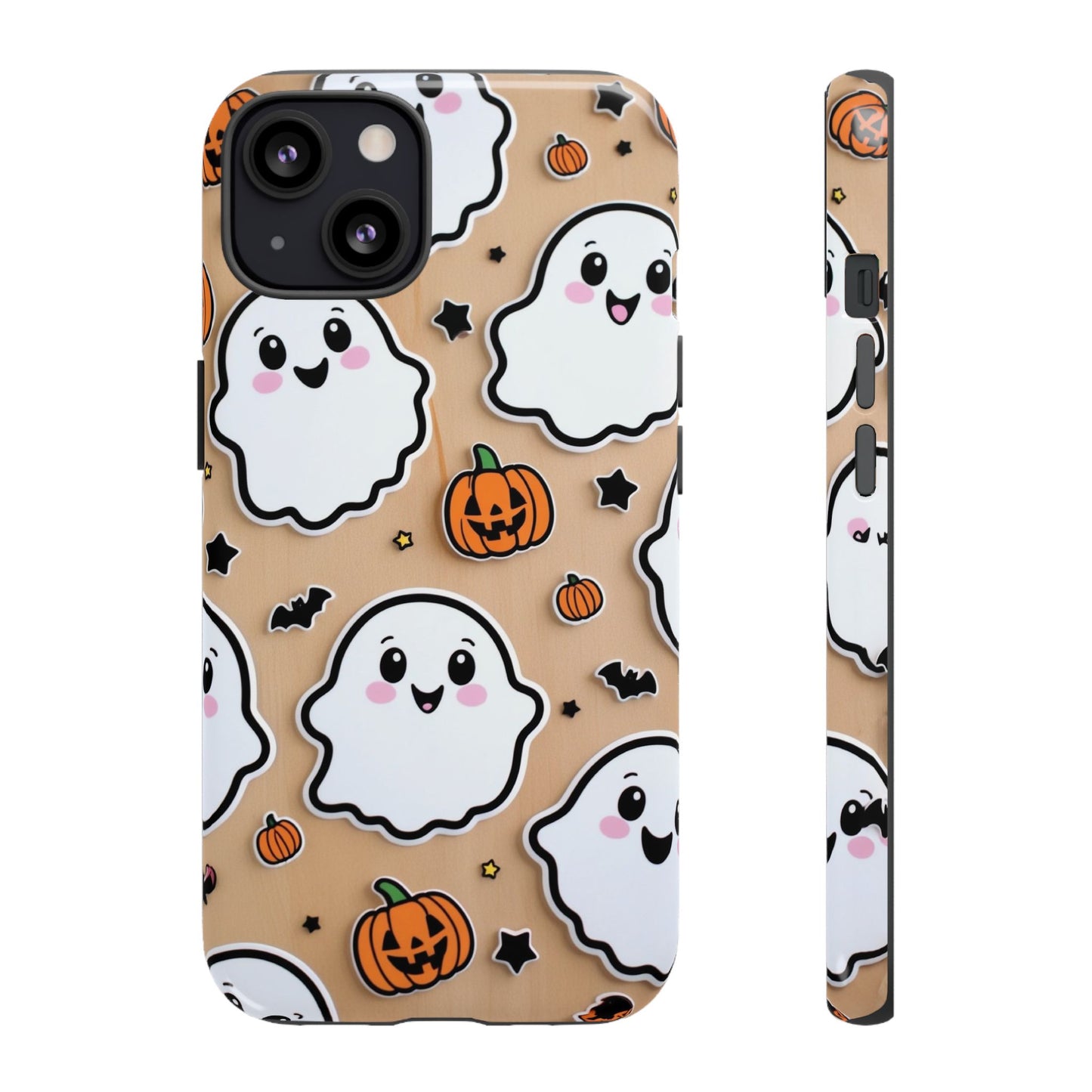 Phone Cases - Cute Ghost Pattern - Halloween Gift for iPhone 16, Samsung, Google Pixel