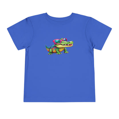 Cute Crocodile Toddler Short Sleeve Tee