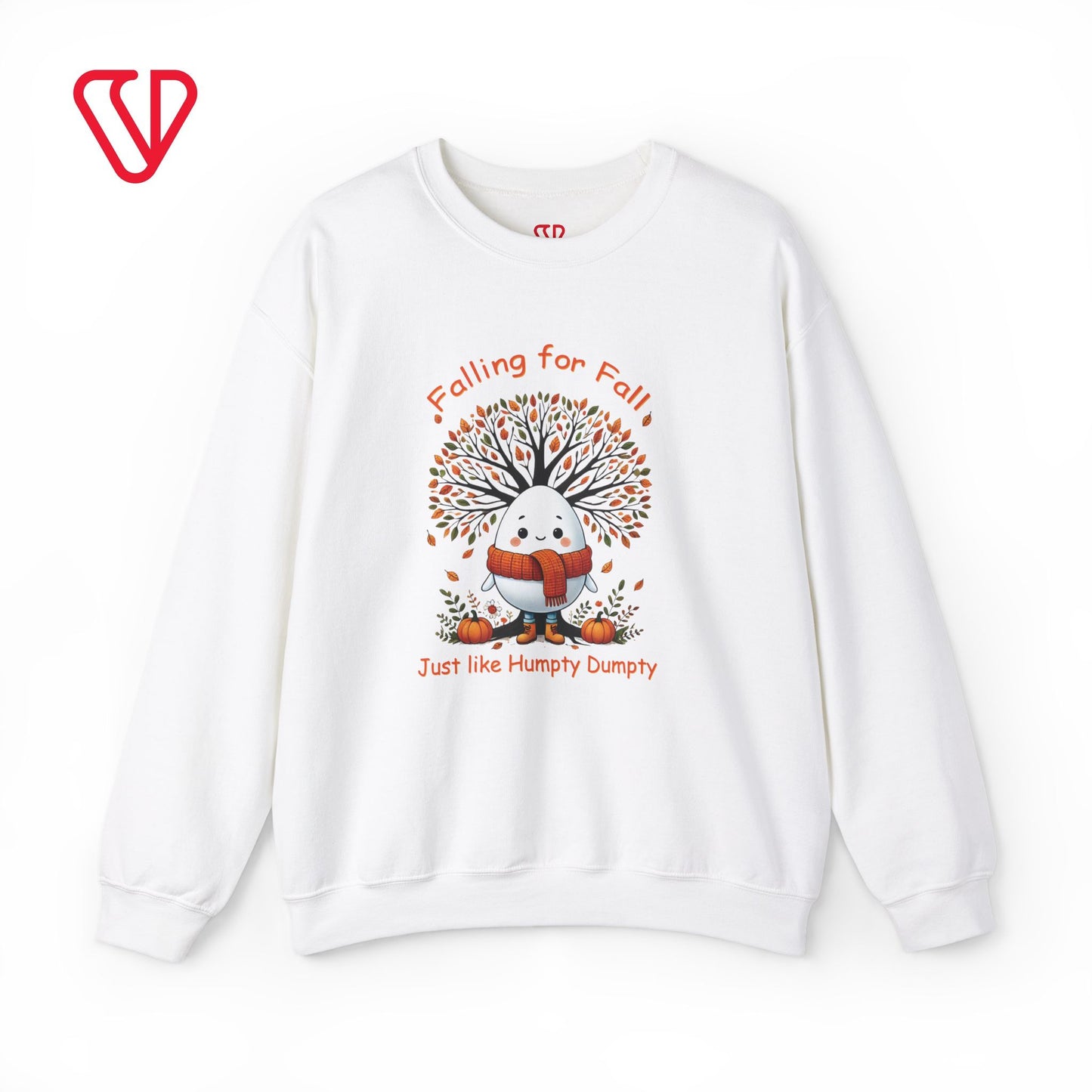 🍂 Celebrate Fall with a Twist! 🍂 Embrace the season with our Humpty Dumpty-inspired crewneck sweatshirt