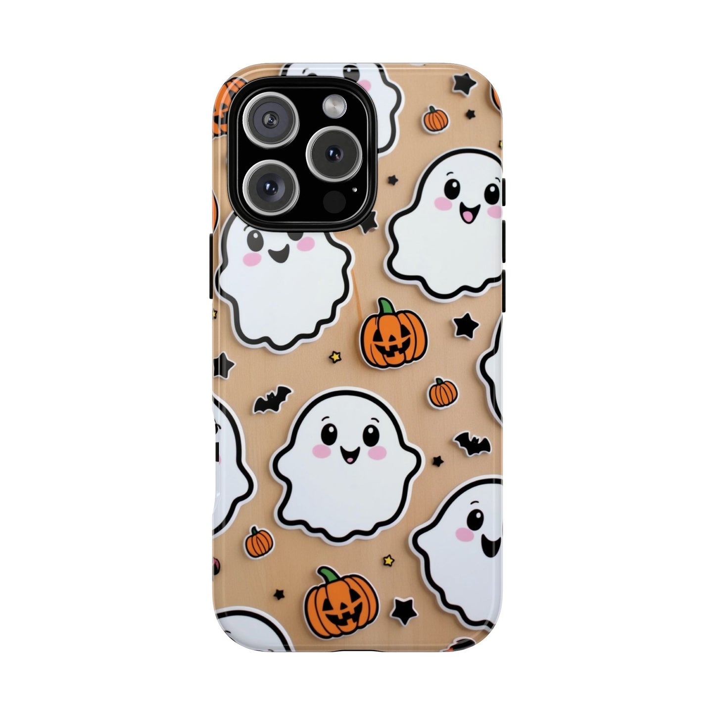 Phone Cases - Cute Ghost Pattern - Halloween Gift for iPhone 16, Samsung, Google Pixel