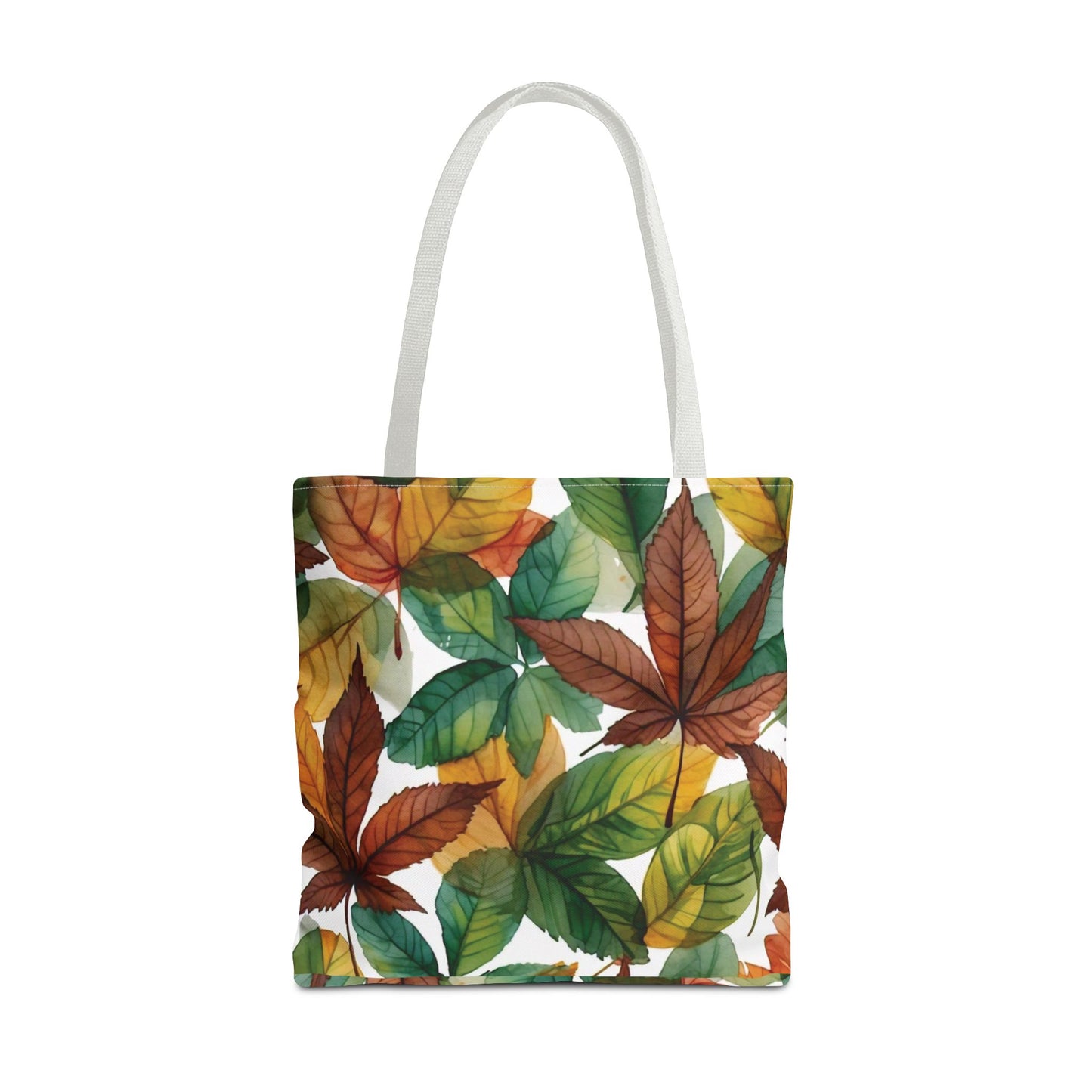 Eco-Friendly Brown & Green Leaves Tote Bag – Stylish and Sustainable