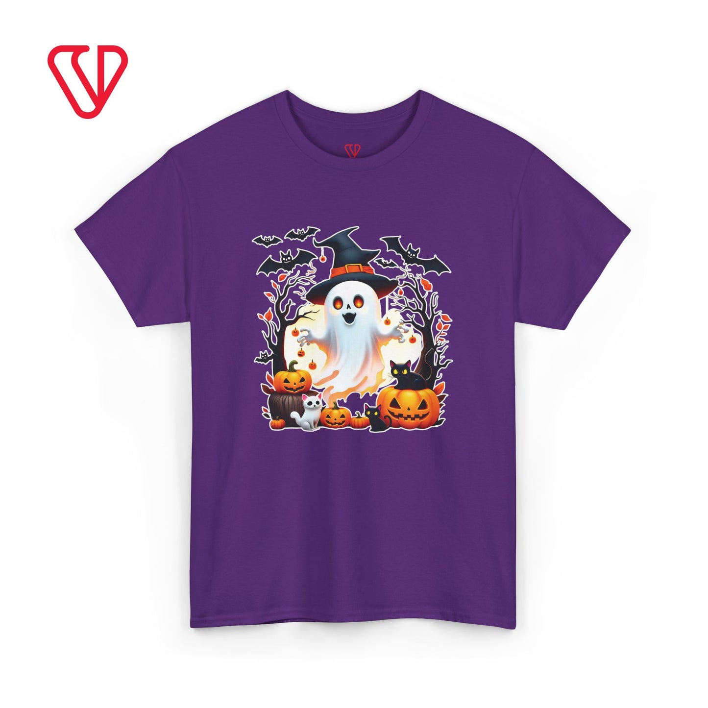 Halloween Ghost Cat Tee