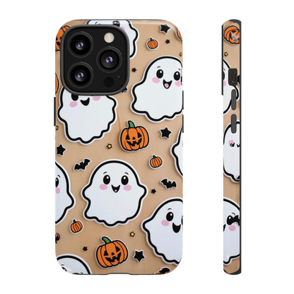 Phone Cases - Cute Ghost Pattern - Halloween Gift for iPhone 16, Samsung, Google Pixel