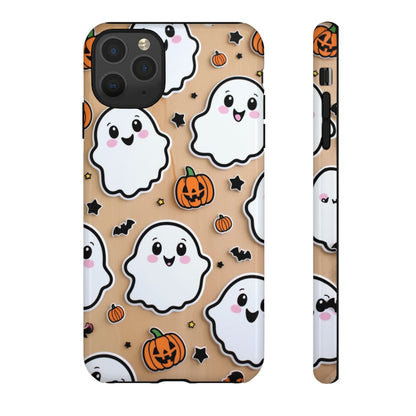 Phone Cases - Cute Ghost Pattern - Halloween Gift for iPhone 16, Samsung, Google Pixel