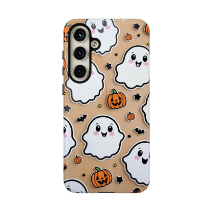 Phone Cases - Cute Ghost Pattern - Halloween Gift for iPhone 16, Samsung, Google Pixel