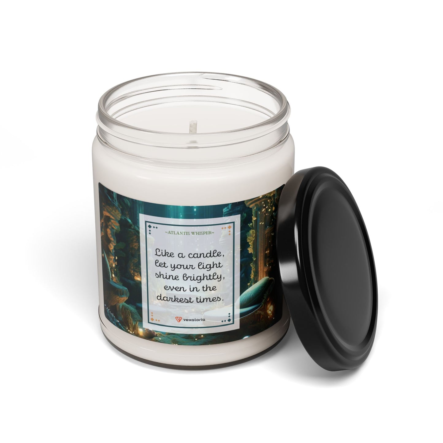 Atlantis Whisper Scented Soy Candle - 9oz: 'Like a candle, let your light  shine brightly, even in the darkest times'