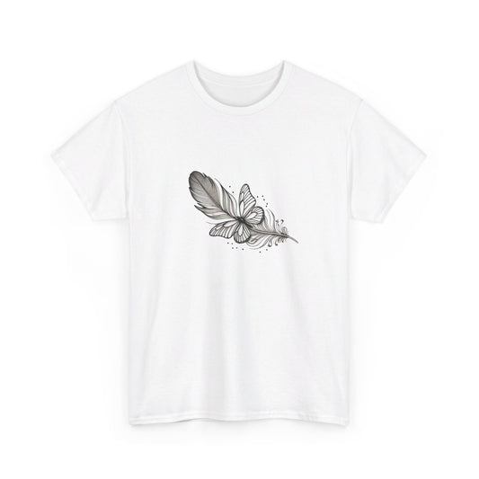 Whimsical Butterfly & Feather T-Shirts – Embrace Nature's Elegance in Comfort & Style