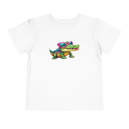 Cute Crocodile Toddler Short Sleeve Tee