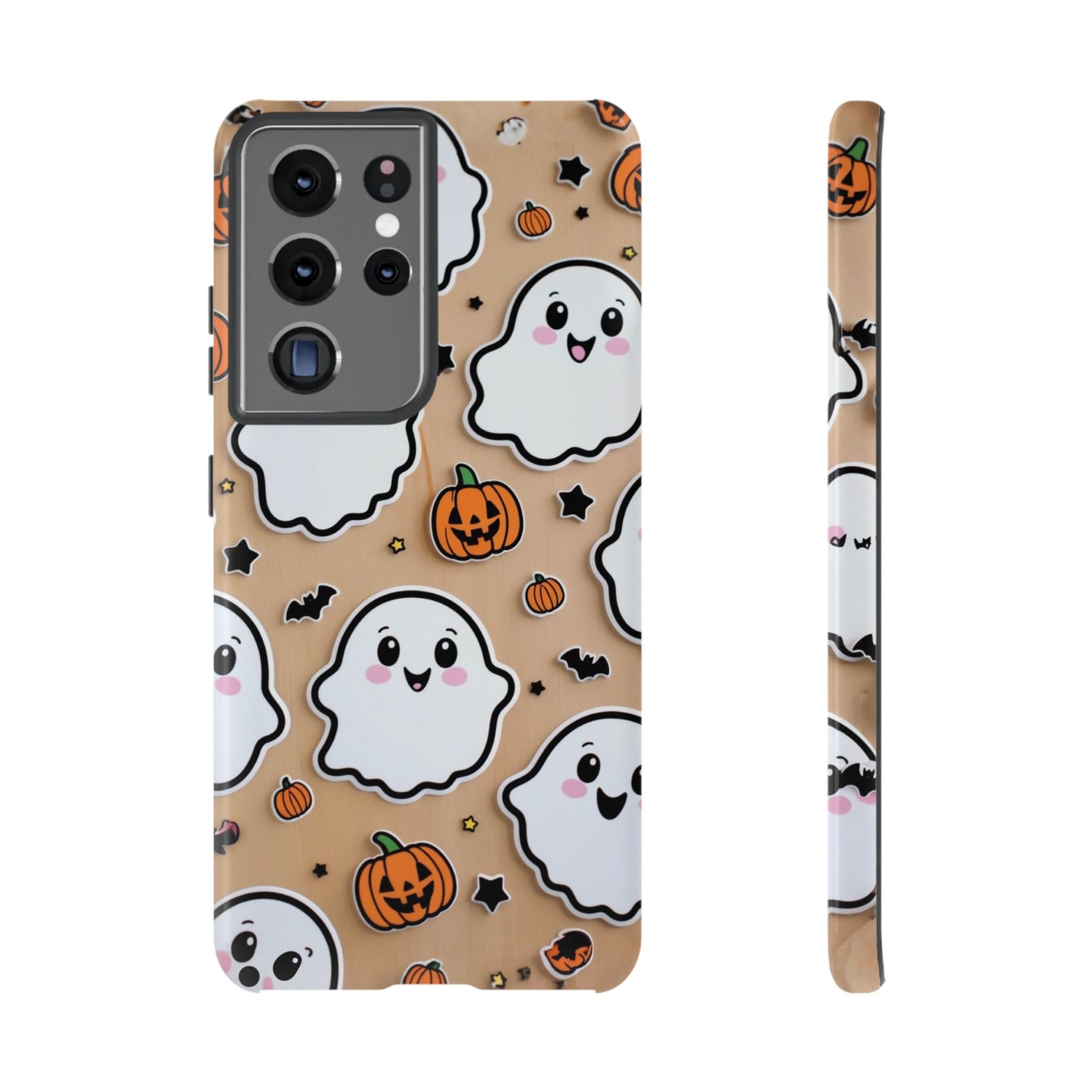 Phone Cases - Cute Ghost Pattern - Halloween Gift for iPhone 16, Samsung, Google Pixel