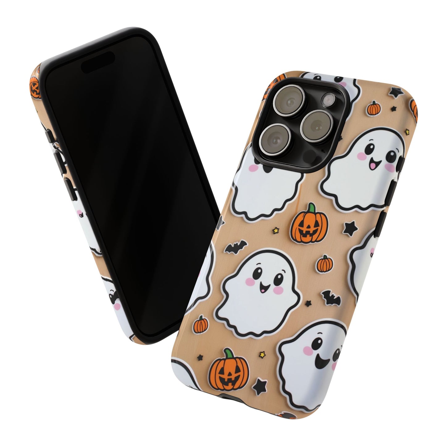 Phone Cases - Cute Ghost Pattern - Halloween Gift for iPhone 16, Samsung, Google Pixel