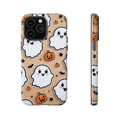 Phone Cases - Cute Ghost Pattern - Halloween Gift for iPhone 16, Samsung, Google Pixel