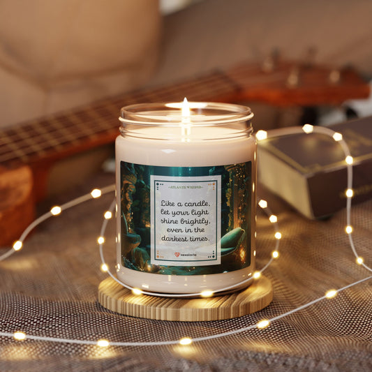 Atlantis Whisper Scented Soy Candle - 9oz: 'Like a candle, let your light  shine brightly, even in the darkest times'