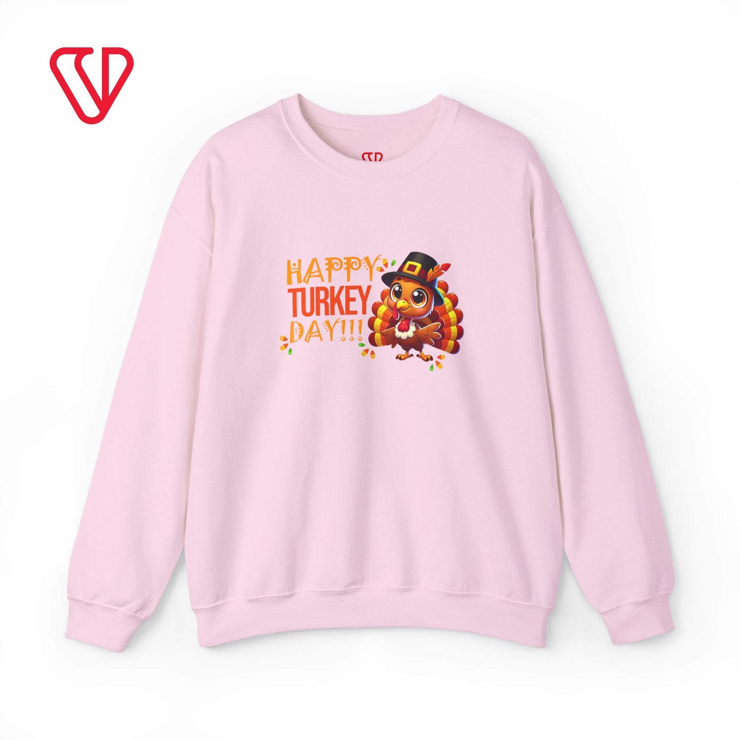 Happy Turkey Day : Thanksgiving Crewneck Sweatshirt