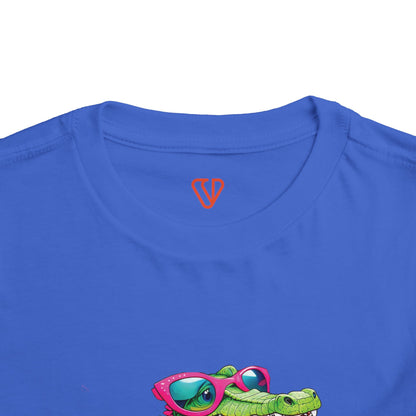 Cute Crocodile Toddler Short Sleeve Tee