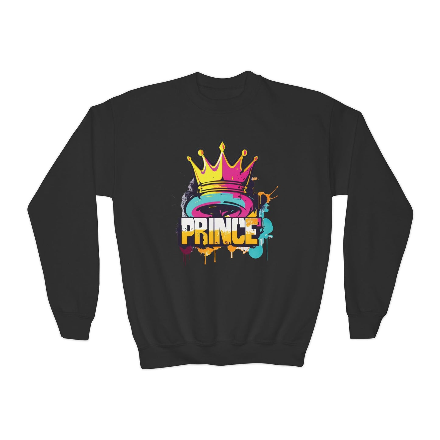 "PRINCE" Street Style Graffiti Crewneck Sweatshirt