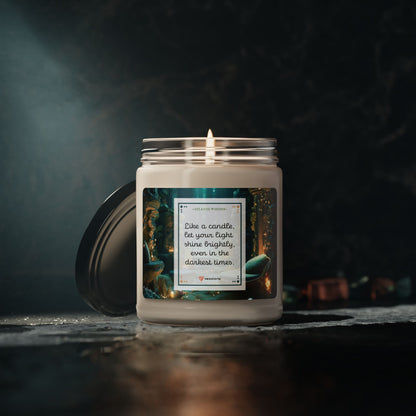 Atlantis Whisper Scented Soy Candle - 9oz: 'Like a candle, let your light  shine brightly, even in the darkest times'