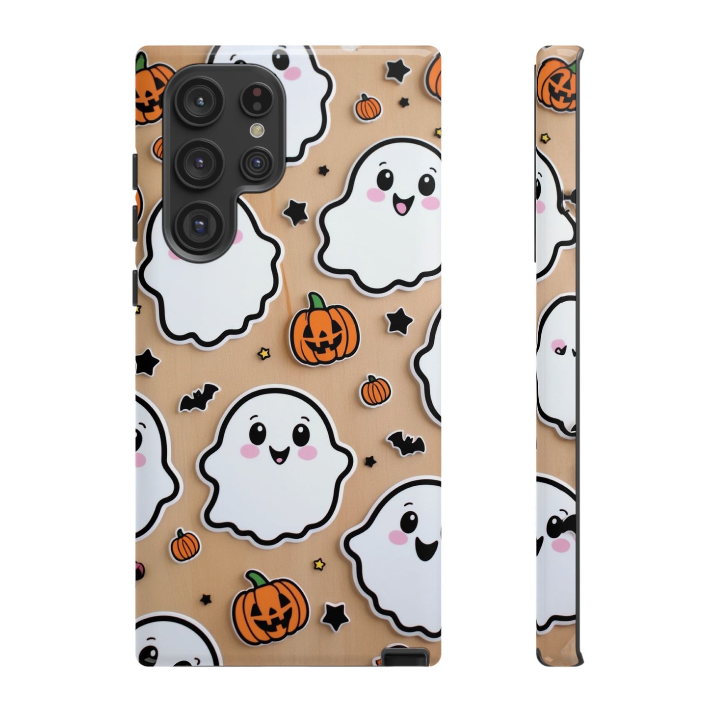 Phone Cases - Cute Ghost Pattern - Halloween Gift for iPhone 16, Samsung, Google Pixel