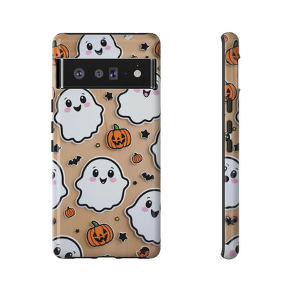 Phone Cases - Cute Ghost Pattern - Halloween Gift for iPhone 16, Samsung, Google Pixel