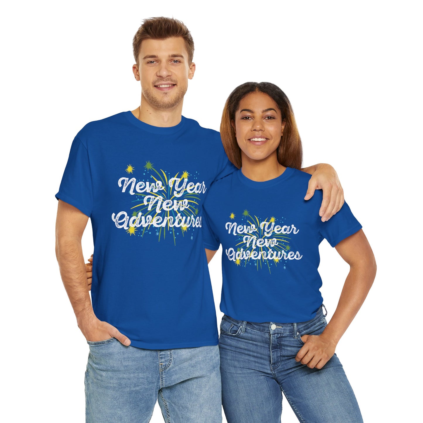 Happy New Year Unisex Tee - Holiday Party Family Tshirt Gift