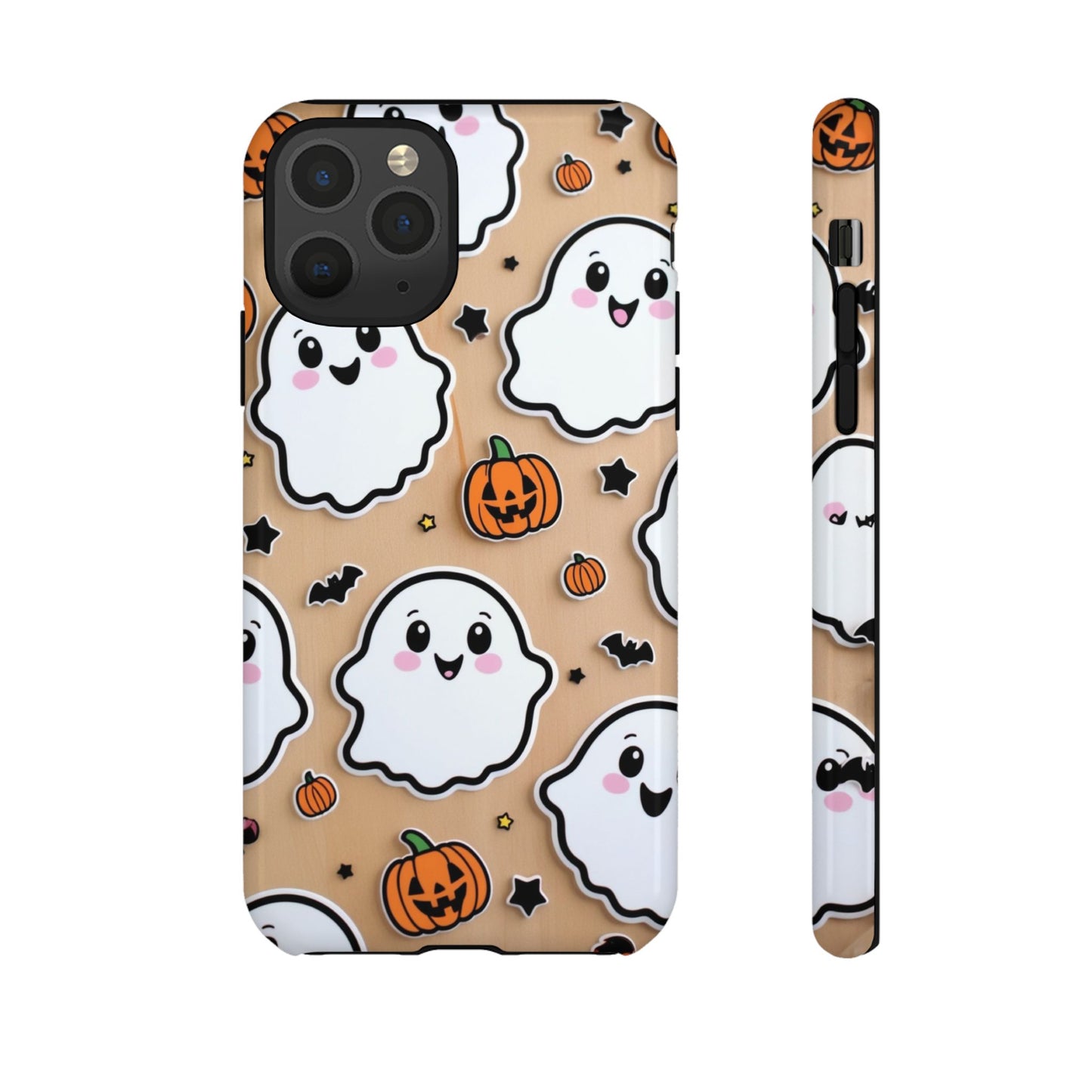 Phone Cases - Cute Ghost Pattern - Halloween Gift for iPhone 16, Samsung, Google Pixel