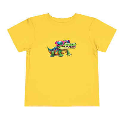 Cute Crocodile Toddler Short Sleeve Tee