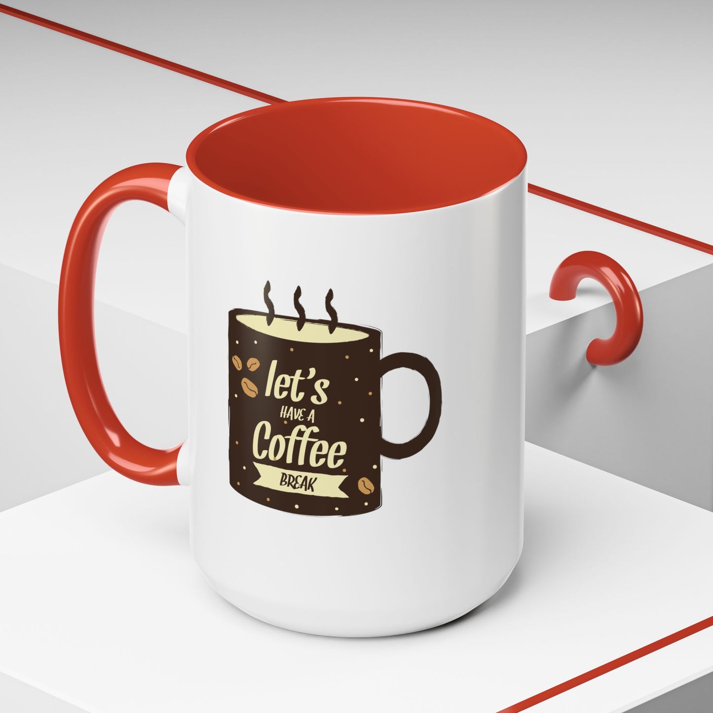 Let's Have a Coffee Break Accent Coffee Mug (11, 15oz)