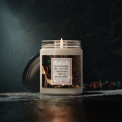 Christmas Warmth Scented Soy Candle, 9oz: 'Burn brightly, like a candle, and inspire others to do the same.'