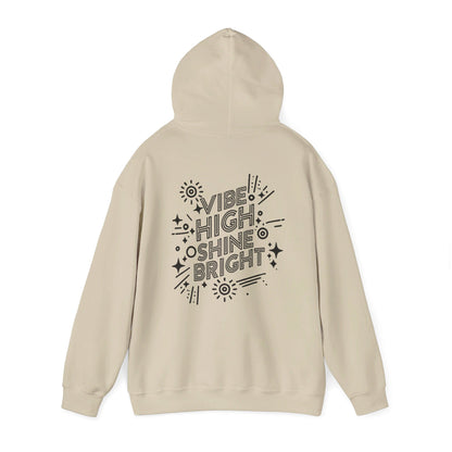 "Vibe High Bright Shine" Hooded Sweatshirt in 4 Light Colors