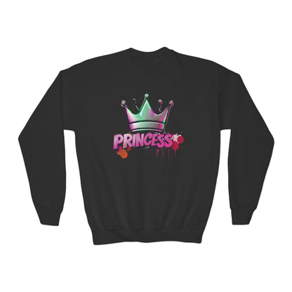 "PRINCESS" Street Style Graffiti Crewneck Sweatshirt