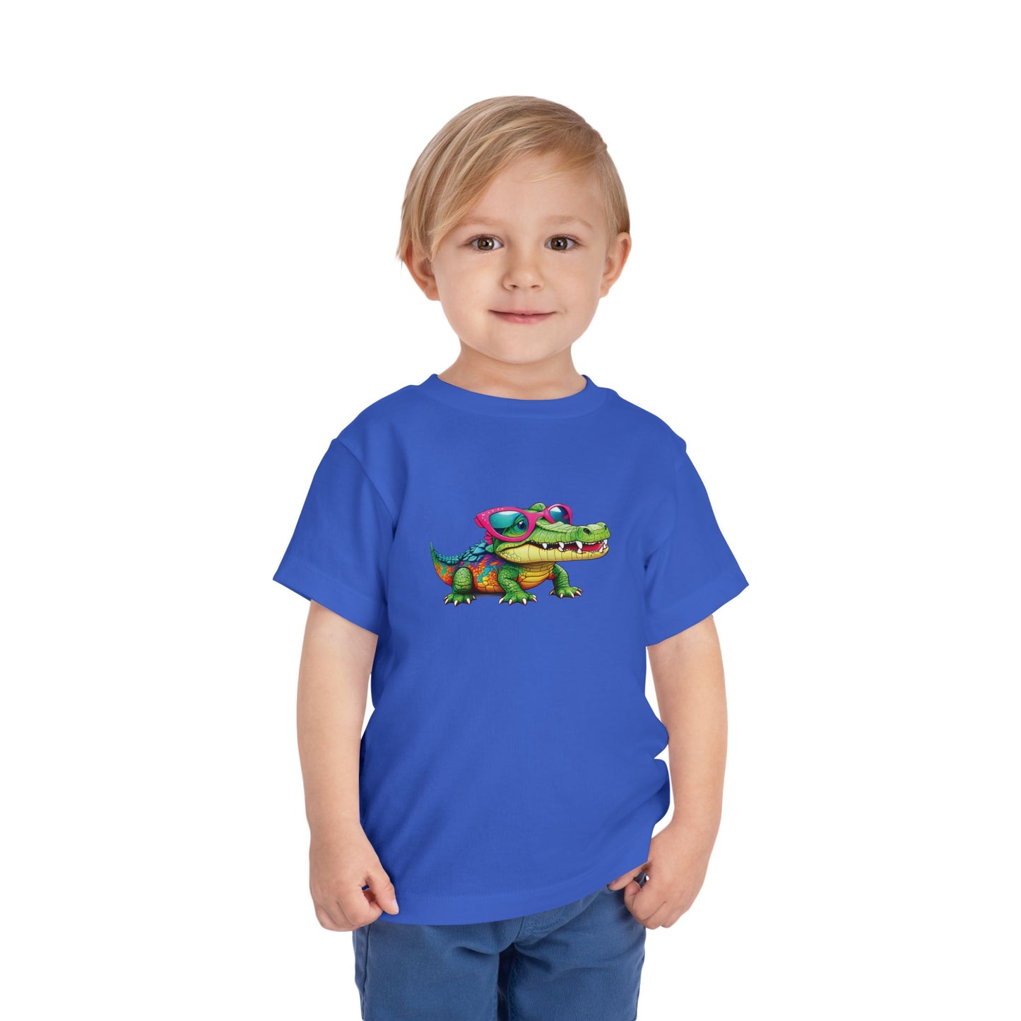 Cute Crocodile Toddler Short Sleeve Tee