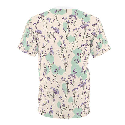 Elegant Pastel Floral Seamless Pattern Women's Tee