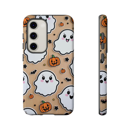 Phone Cases - Cute Ghost Pattern - Halloween Gift for iPhone 16, Samsung, Google Pixel