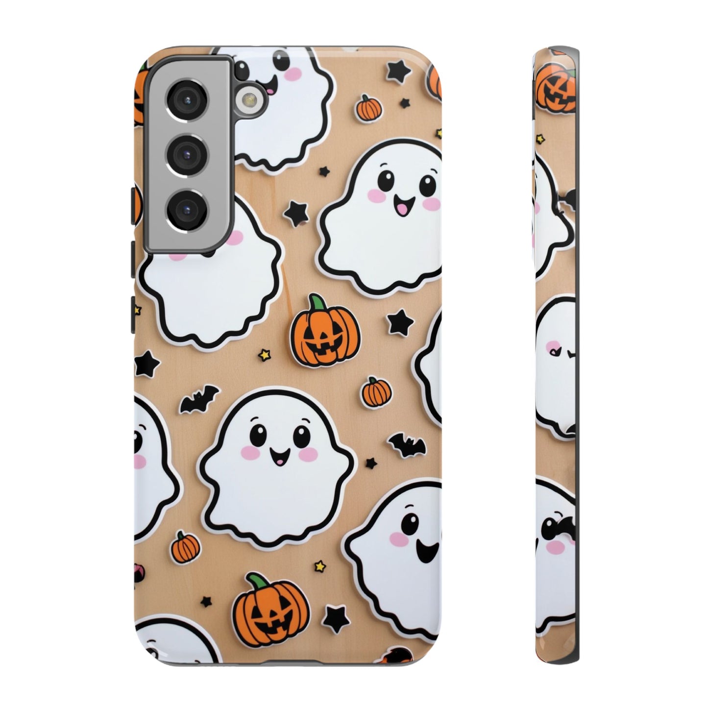 Phone Cases - Cute Ghost Pattern - Halloween Gift for iPhone 16, Samsung, Google Pixel