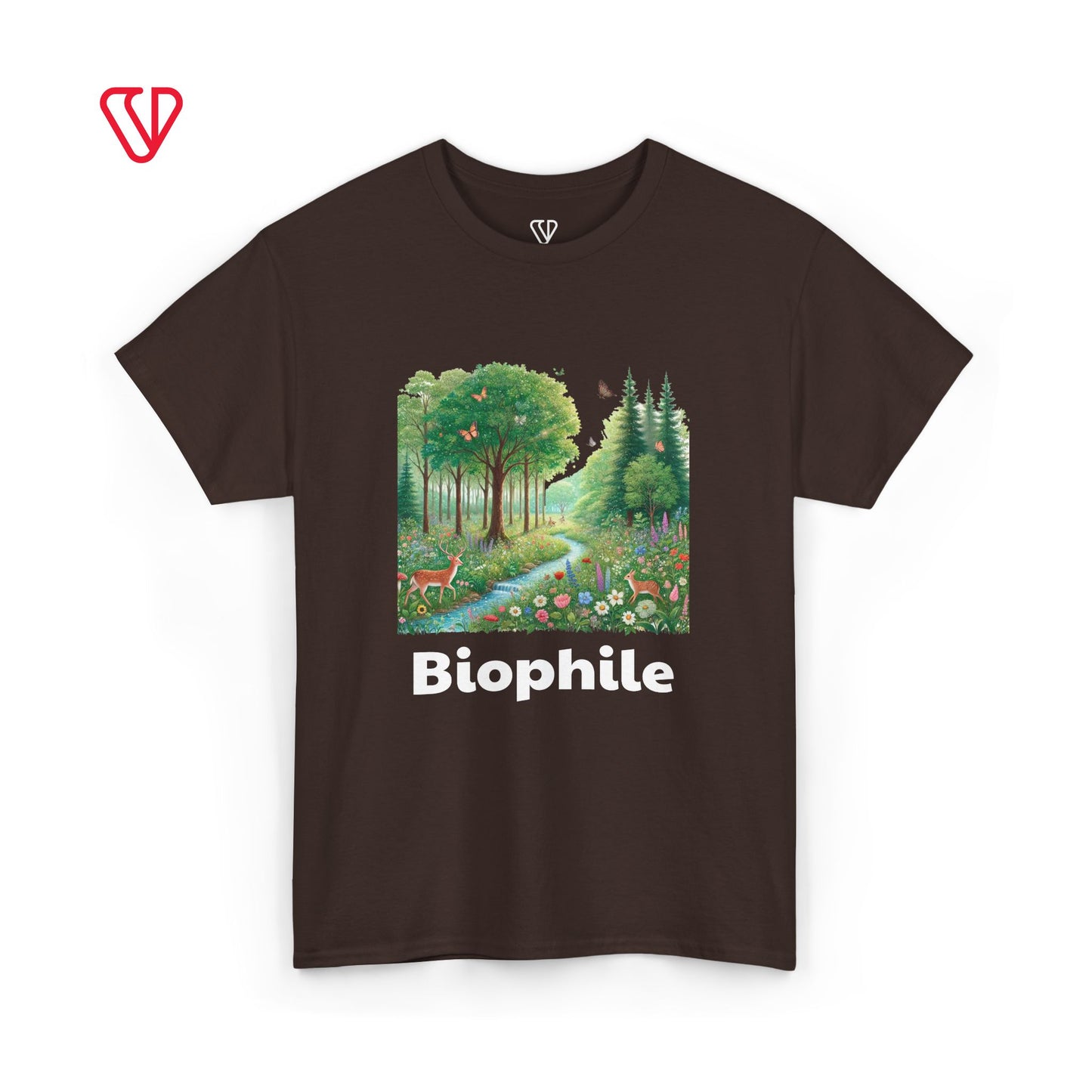 Nature Lover Unisex Tee - Biophile Earthy Tones Wildlife Graphic Shirt