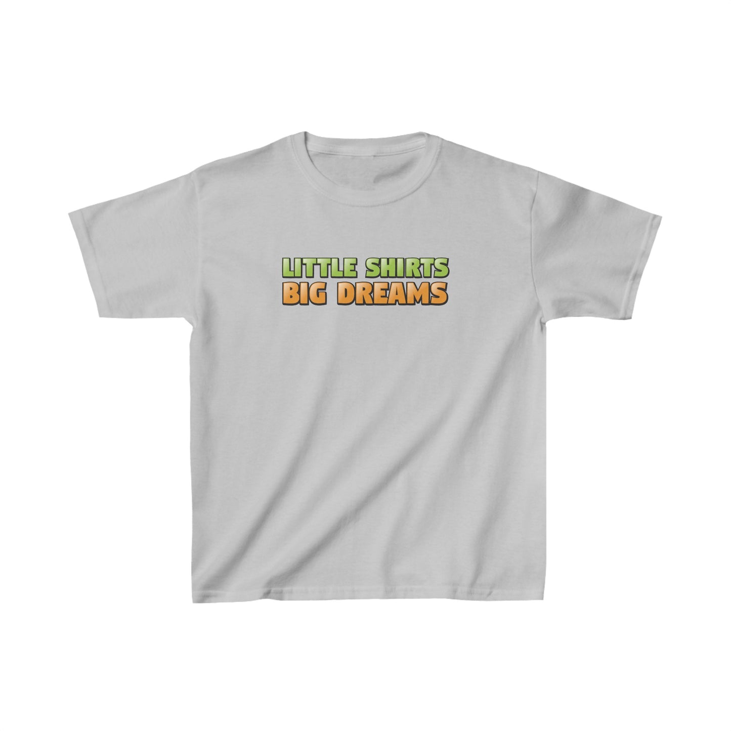 "Little Shirts, Big Dreams" Kids Heavy Cotton™ Tee