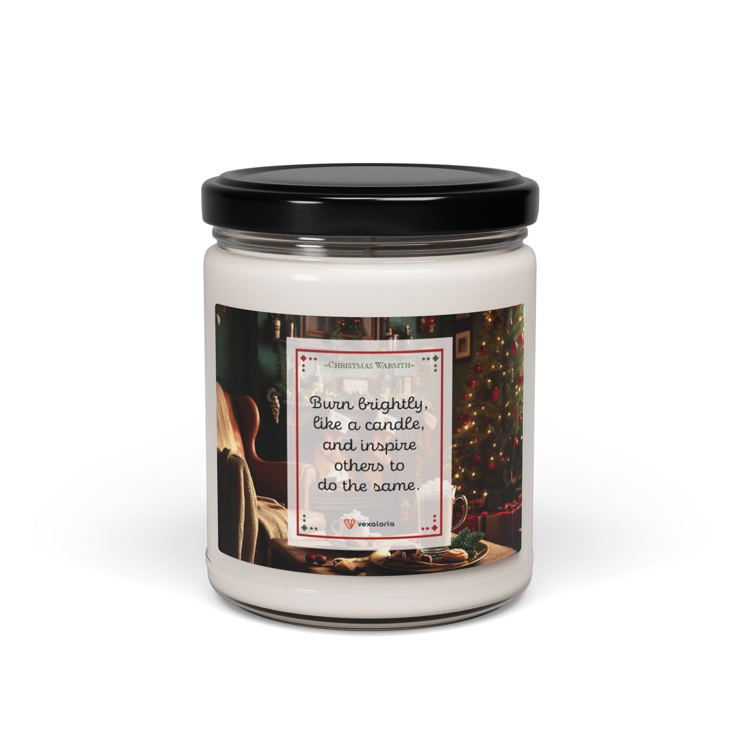 Christmas Warmth Scented Soy Candle, 9oz: 'Burn brightly, like a candle, and inspire others to do the same.'