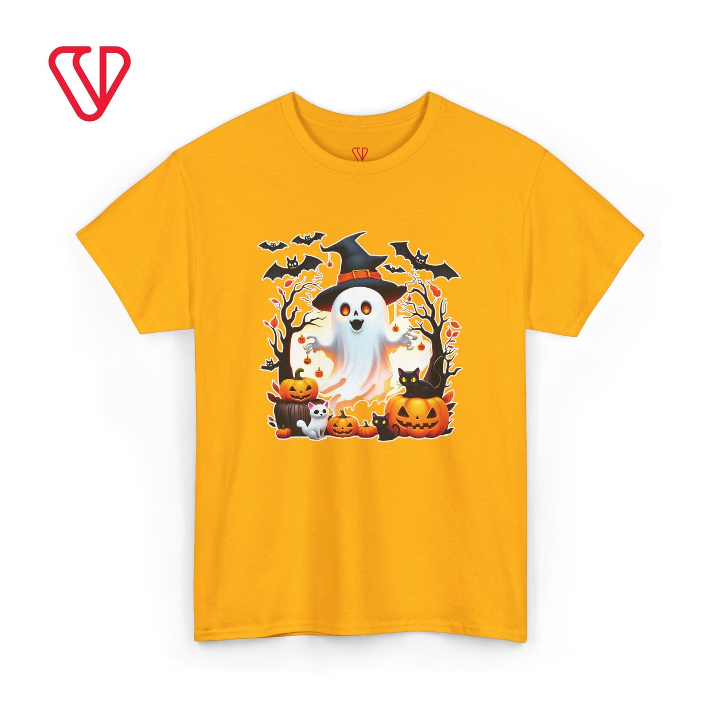 Halloween Ghost Cat Tee