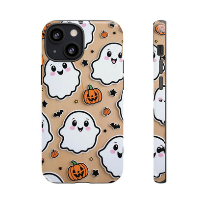 Phone Cases - Cute Ghost Pattern - Halloween Gift for iPhone 16, Samsung, Google Pixel