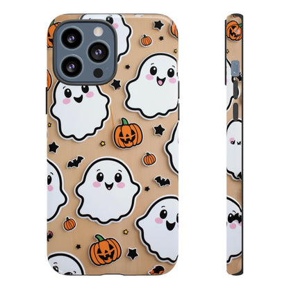 Phone Cases - Cute Ghost Pattern - Halloween Gift for iPhone 16, Samsung, Google Pixel